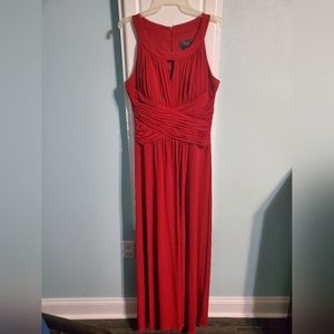 Red evening gown, size 12